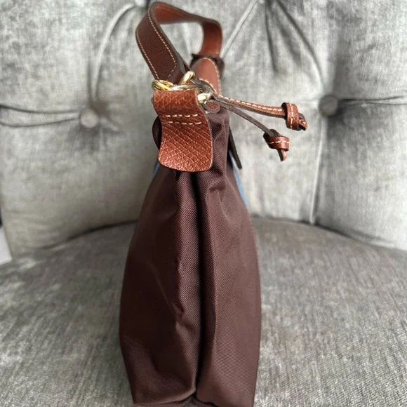 Longchamp Brown and Blue Mini Bag - Picture 4 of 11